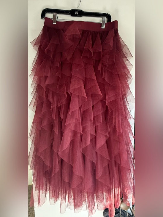 torrid Dresses & Skirts - NWT TORRID Nightfall Burgundy Ruffled Tulle Skirt